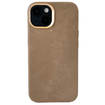 Чохол Suede MagSafe Series Case для Apple iPhone 15 (Gold) Suede 15 фото