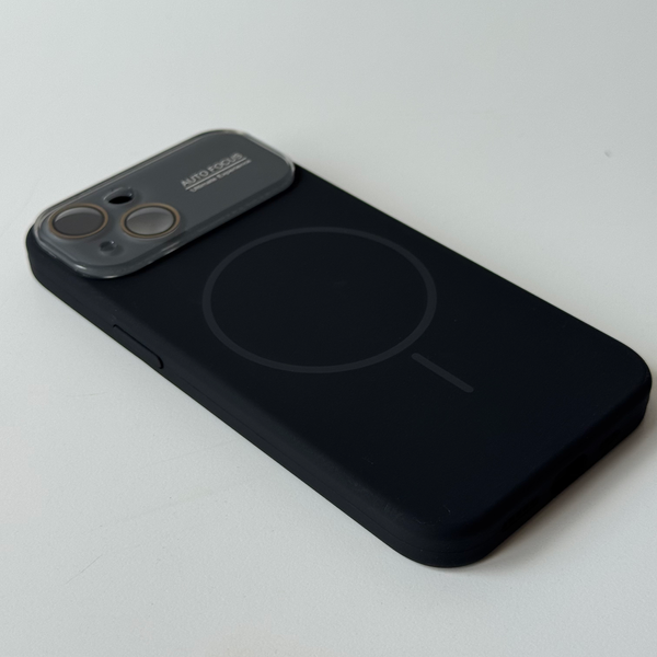 Чохол Soft Glass Silicone для IPhone 13 , Black SPM 13 фото