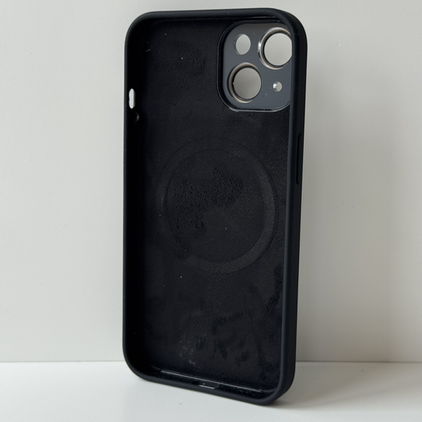 Чохол Soft Glass Silicone для IPhone 13 , Black SPM 13 фото