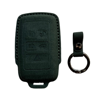 Чохол на автомобільний smart ключ Land Rover зелений з кільцем (LD1T) LD1TGRK фото