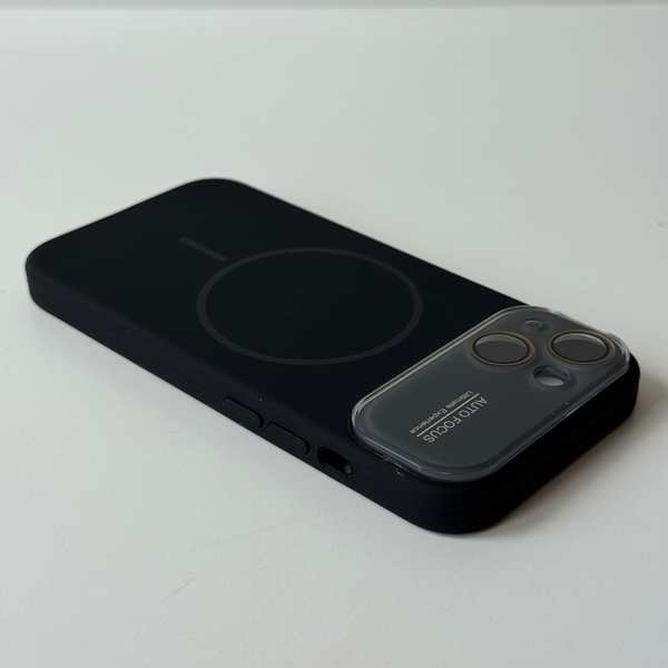 Чохол Soft Glass Silicone для IPhone 14 , Black SPM 14 фото