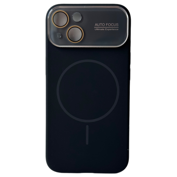 Чохол Soft Glass Silicone для IPhone 15 , Black SPM 15 фото