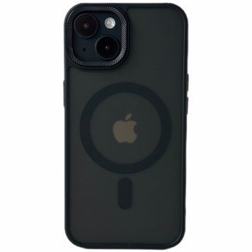 Чохол Matte Corrugated MagSafe для Apple iPhone 15 , Black CORRUGATED 15 фото