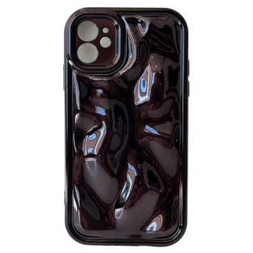 Накладка 3D Bubble Wavy IPhone 12 6.1" (Black) BUBBLE 12 фото