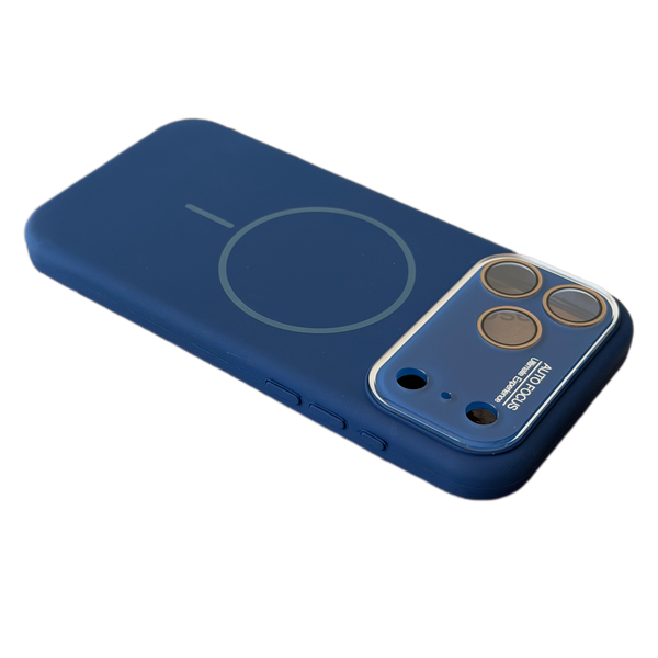 Чохол Soft Glass Silicone для IPhone 17 Pro Max / 18 Pro Max , Blue SPM 17 PRO MAX фото