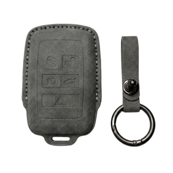 Чохол на автомобільний smart ключ Land Rover сірий з кільцем (LD1) LD1GK фото