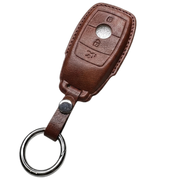 Чохол на автомобільний smart ключ Mercedes коричневий з кільцем (M6L) M6LBRK фото