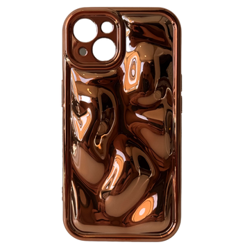 Накладка 3D Bubble Wavy IPhone 13 6.1" (Gold) BUBBLE 13 фото