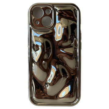 Накладка 3D Bubble Wavy IPhone 13 6.1" (Silver) BUBBLE 13 фото