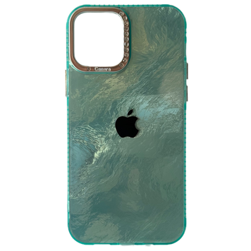 Чохол Marble Texture Case для IPhone 13 , Mint Green Marble 13  фото