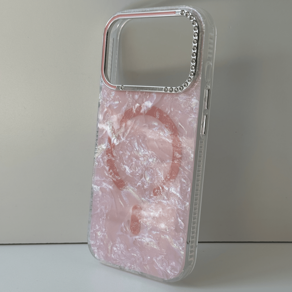 Чохол Marble MagSafe для IPhone 17 Pro / 18 Pro , Pink MAGSAFE MARBLE 17 PRO  фото