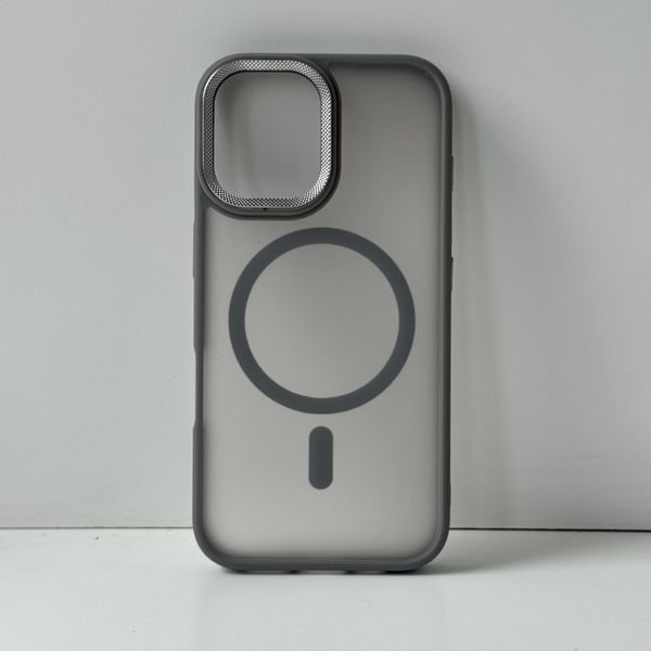 Чохол Matte Corrugated MagSafe для Apple iPhone 16 , Grey CORRUGATED 16 фото