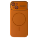Чохол Soft Glass Silicone для IPhone 14 , Orange SPM 14 фото