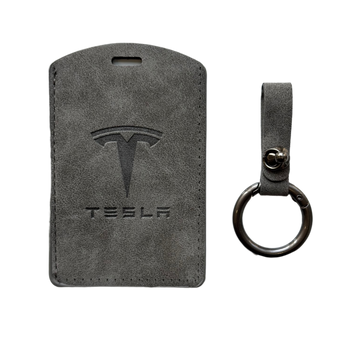 Чохол на ключ-картку Tesla сірий з кільцем (Te1) TE1GK фото